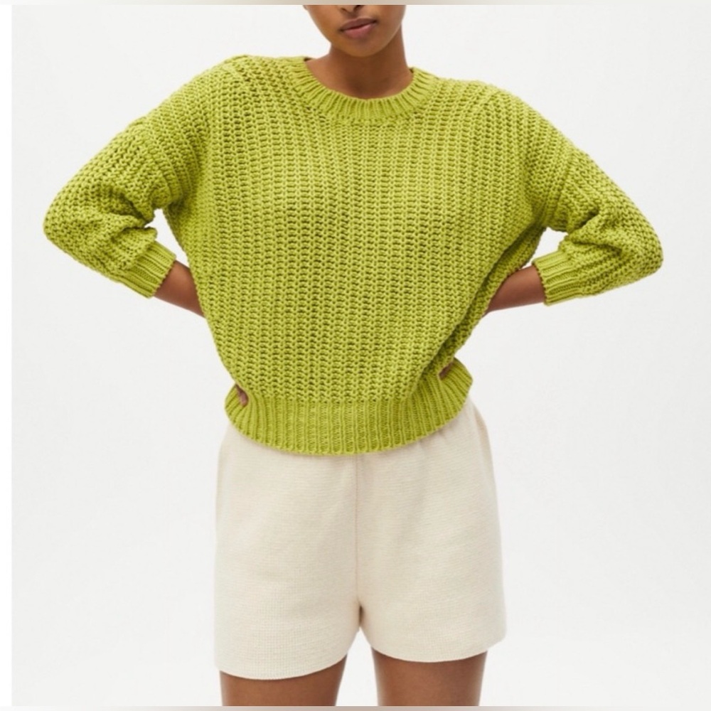 Babaa green tea jumper no 18 pullover sweater cotton